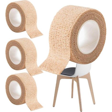 Bandes de protection de sol pour pieds de chaise Patins antidérapants pour pieds de meubles, carrelage en bois, patins autocollants pour tabourets de bar de cuisine(4m) (1/5)