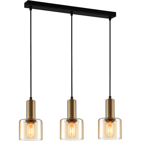 Italux Santia Moderne 3-flammige Stab-Pendel-Deckenleuchte, E27 (1/2)