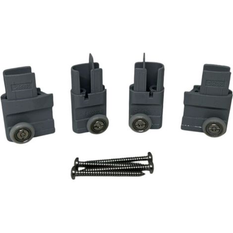 Ricambio kit supporti scorrevoli grigi per box doccia Novellini R07LU2P1-B
