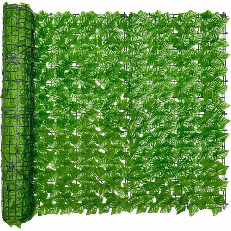 Écran d'Intimité en Lierre Artificiel pour Clôture, Haie Artificielle 100cm x 300cm, Panneaux de Haie Faux, Décoration de Jardin Extérieur (1/5)