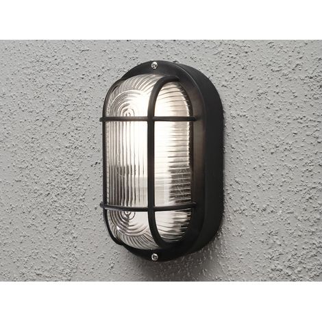 LED Kellerleuchte für Wand-& Deckenmontage Schwarz, Höhe 20cm (1/3)