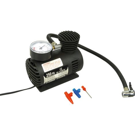 Mini compresseur d'air 12V 17 bars – Pression max 250 PSI – Idéal pour voitures, vélos, matelas pneumatiques – Compact et léger – Carpoint (1/5)