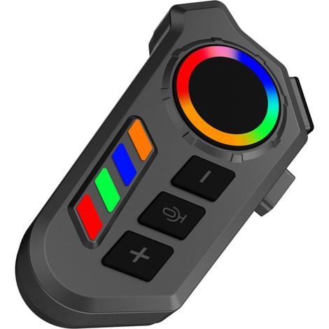 Casque de Moto Bluetooth, Haut-Parleur 40 Mm, Lumières LED IP65, Commande Vocale étanche à la Pluie, avec Batterie Rechargeable pour la Communication Musicale (1/5)