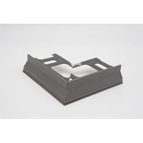 Proterrace eco drip angolo esterno antracite goffrato h 12,5 mm (1/2)