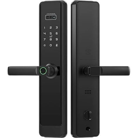 Caméra De Porte Numérique À Reconnaissance E 3D, Empreinte Digitale, Serrure De Porte Électronique Intelligente for La Maison(N1 Plus 6068R) (1/5)