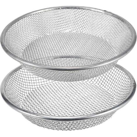 Tamis à broyer : lot de 2 tamis de jardin ronds de 3 mm et 6 mm pour tamiser la terre, le compost et les graines. (1/5)