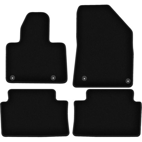 Tapis de sol basiques en velours noir pour : Citroën C5 II X7 liftback, berline, break, tourer (2008-2017) (1/5)