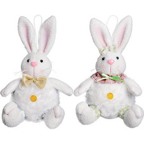 Bambole a forma di coniglietto pasquale seduto - 1 paio, carine, decorazione per feste al chiuso (1/5)