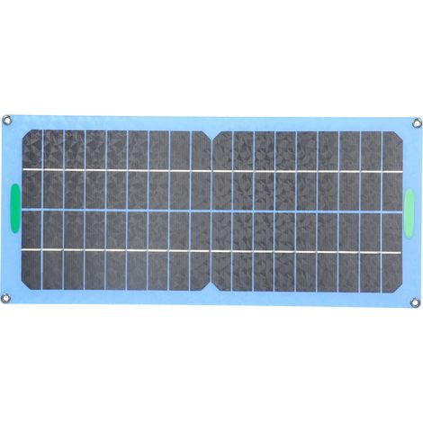 Panneau Solaire Monocristallin Portable 15W 18V Chargeur USB Alimentation pour Batterie (1/5)
