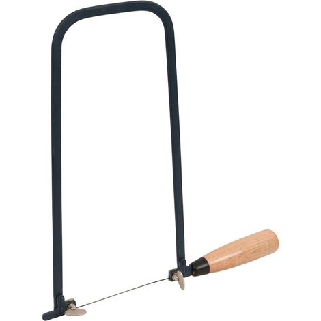 Scie à chantourner 300 mm – Pour coupes de précision sur bois léger – Manche en bois – Poids 0.24 kg – 453456 (1/3)