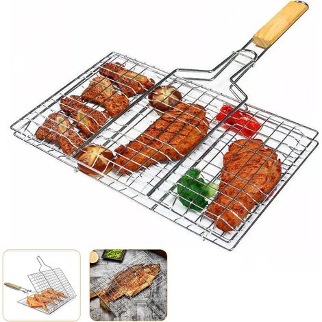 Grille pour rôtir poisson, poulet, viande, cuisiner, chef (1/5)
