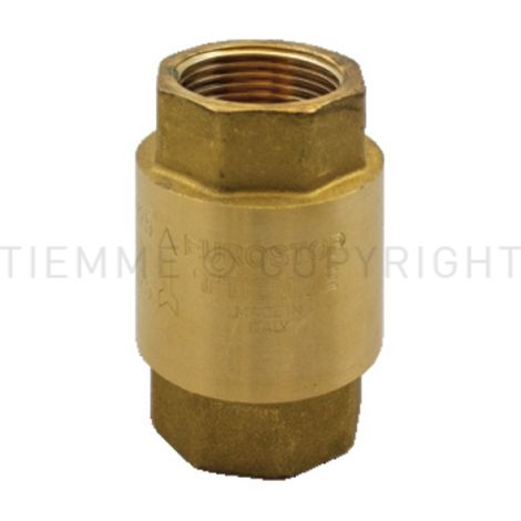 "VALVOLA DI RITEGNO A MOLLA F/F CON OTTURATORE METALLICO 1/2"""" DN15 - PN25"