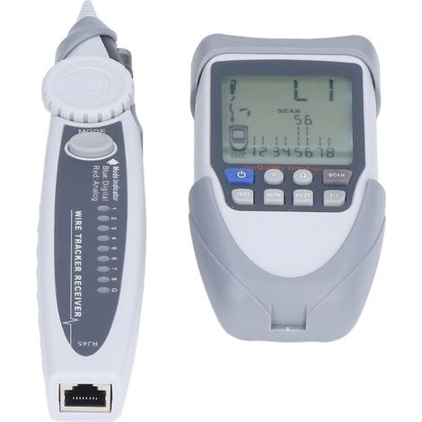 Testeur de câble réseau LCD numérique analogique multifonction traceur de fil POE localisateur de ligne avec sac ET613 (1/5)