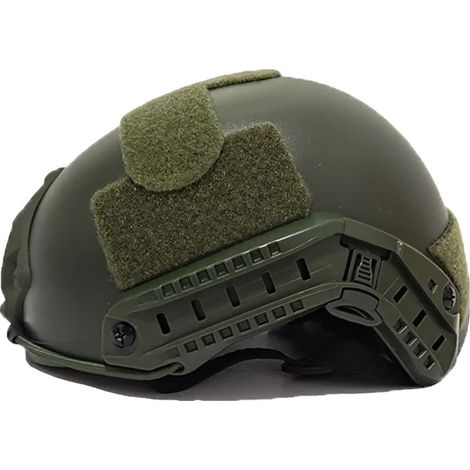 Taktischer Helm, langlebiges Material, verstellbare Passform, Kein Loch Armeegrün (1/2)