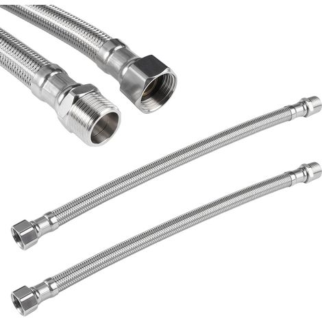 mangueras flexibles de 3/8", manguera de grifo de acero inoxidable (1/5)