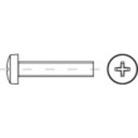 [NEUWERTIG] B-Ware Toolcraft Linsenschrauben Schrauben Edelstahl Phillips Kreuz M4 5mm 1000 Stück