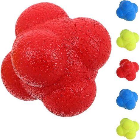 Balles de réaction hexagonales pour l'entraînement à l'agilité, paquet de 12, durables. (1/5)