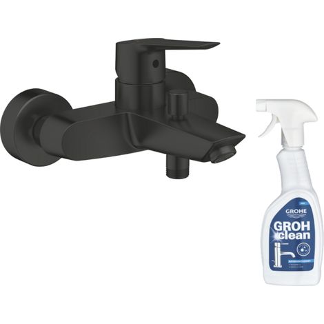 GROHE Start Mezclador mecánico de baño-ducha negro + limpiador GrohClean (1/5)