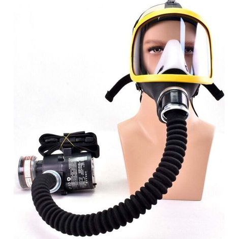 Débit d'air constant électrique alimenté Masque à gaz facial complet Système respiratoire Masque respiratoire de protection Dispositif de sécurité sur le lieu de travail (1/5)