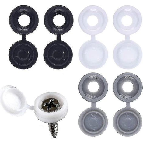 Couvercles Flip Screw threescore avec couvercle à charnière, 3 couleurs, capuchons en plastique (1/5)