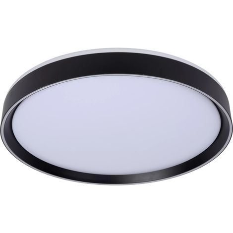Plafoniera LED Lucide Nuria 50 cm 36W nera tonda dimmerabile (1/5)
