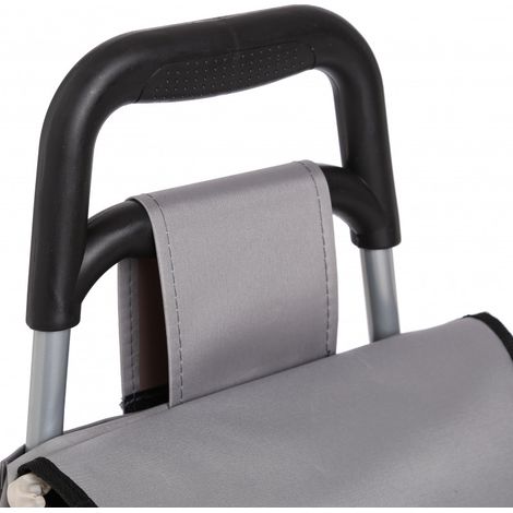 Atmosphera – Chariot de marché 2 roues pliable – Sac imperméable 30L – Structure en acier léger – Poche zippée arrière pour documents (1/3)