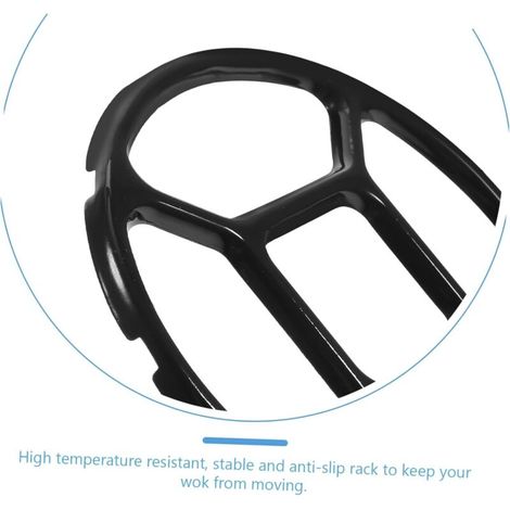 Supporto ausiliario universale in 2 pezzi per piccole padelle o wok su fornelli a gas, antiscivolo (1/3)
