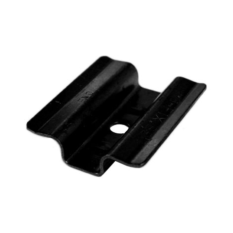 Schwarze Edelstahl B-Fix Clips zur blinden Befestigung von