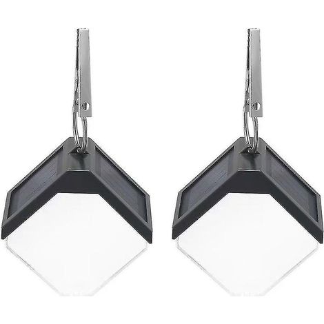 Lot de 2 lanternes solaires suspendues, cadeau pour la fête des mères, lampes décoratives extérieures étanches, adaptées pour le jardin, la pelouse et les arbres. (1/5)