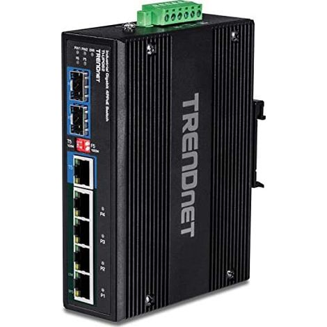 Trendnet TI-UPG62 Switch Unmanaged L2 Gigabit Ethernet (10/100/1000) Power over Ethernet (PoE) Schwarz (1/5)