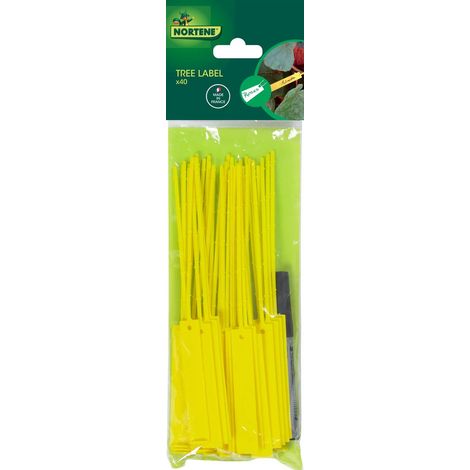 40 etichette appese + feltro "Tree Label". Nortene