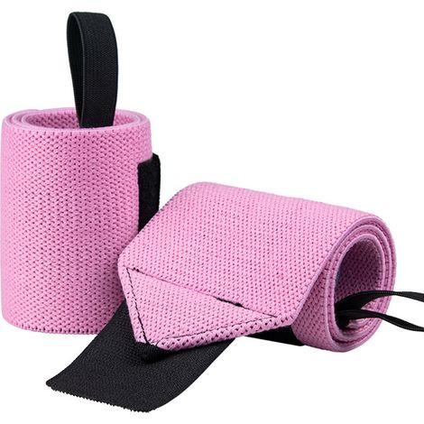 Sangle De Soutien Du Poignet - 36 cm X 5 cm - Pour Halterophilies Crossfit Et Renforcement Musculaire - Lot De 2 (1/5)