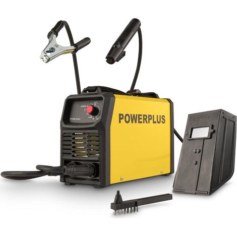 Powerplus Poste à souder Inverter MMA Électrique POWX481 - courant de soudage 55A – 160A – 48V – avec masque de soudage