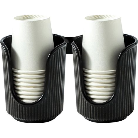 Support Pour Gobelets - En Silicone - Pour Gobelets Jetables De 3 À 5 Oz - Design Compact Et Anti-Dérapant - Lot De 2 Pièces (1/4)