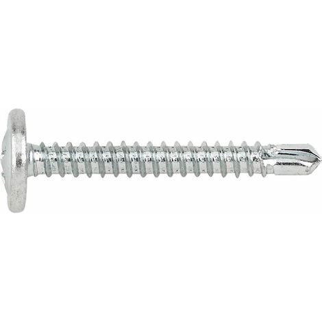 Index – Vis autoperceuse zinguée 4,2x13 mm – Tête bombée basse – Pack de 500 unités – Pour fixation bois dur et teck
