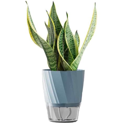 1PC Pot auto-arrosant, trou d'aération, cordon absorbant, entrée d'eau ouverte, résine, plantes d'intérieur (1/5)