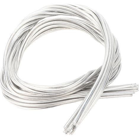 Baguettes de soudage en aluminium de 2mm de diamètre, 10 pièces, soudure à basse température, fil fourré à Flux facile à fondre