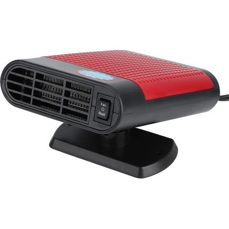 Automatischer 12V 150W Anionen-Heizlüfter, Auto-Windschutzscheiben-Entfeuchter, Entfroster, Entnebelungsgerät, Schwarz und Rot (1/5)