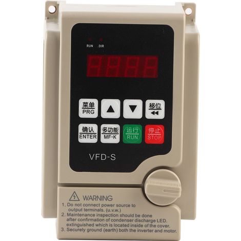Variateur de fréquence monophasé à entrée triphasée et sortie triphasée VFD 220V (3,7 kW) (1/5)