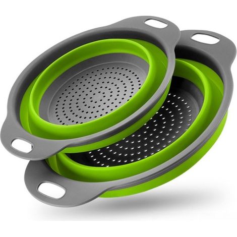 égouttoirs pliables Lot de 2 Silicone (1/5)