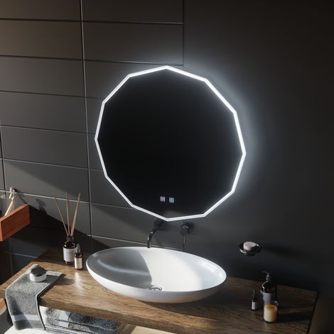 Miroir LED Rond 70cm Vivo Touch Systeme Desembuage Gradable (1/5)