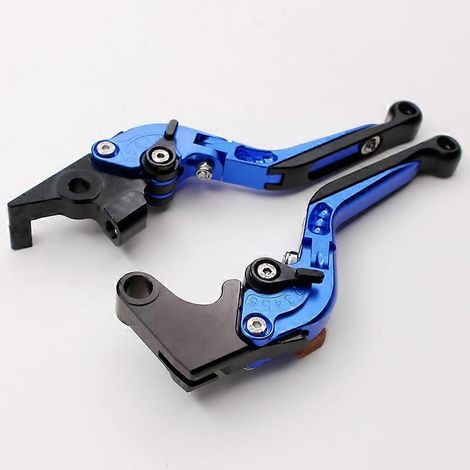 Convient aux motos Yamaha NIKEN/GT Levier de frein, d'embrayage et de klaxon réglable à six positions en alliage d'aluminium modifié (bleu 3) (1/5)