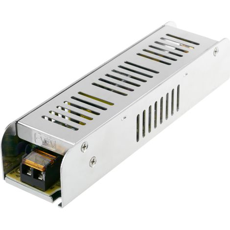 BeMatik - Alimentatore industriale 12VDC 8.3A. Dimensioni 47 x 187 x 37 mm