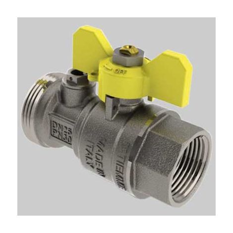 VALVOLA DIRITTA POSTCONTATORE CON PRESA  1 x 11/4     TIEMME