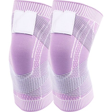 Genouillère - Compression Modérée - Tissu Tricoté 3D Respirant - Pour Fitness Course Basket Tennis - Taille Unique (1/5)