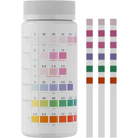 Aquarium Test Kit 100 Pond Test Papers 6 in 1 Water Quality (1/5)