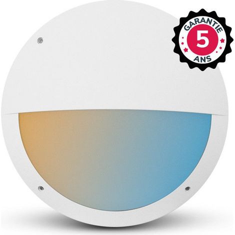 Hublot LED Asymétrique Blanc 20W CCT IP65 Ø300mm - Garantie 5 ans Miidex Lighting® (1/5)