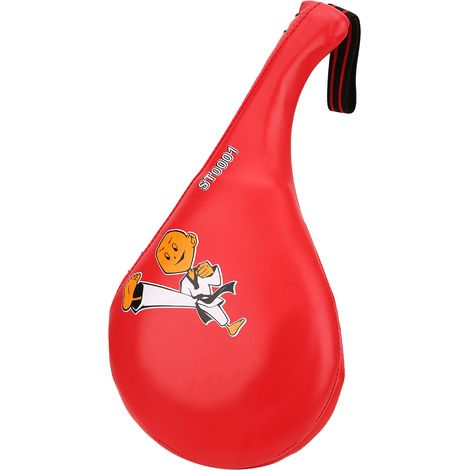 ST0001 Cible d'entraînement de taekwondo/boxe pour enfants en cuir PU rouge (1/5)