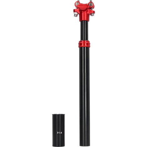 Tige de selle suspension vélo 27.2x350mm avec tube adaptateur en alliage d'aluminium, amortisseur de chocs pour bicyclette. (1/5)