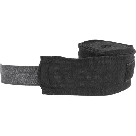 1 paire de bandages élastiques de boxe de 3 mètres en coton, pour hommes et femmes, noirs. (1/5)